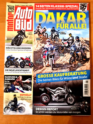 Motorrad Auto Bild ''DAKAR FÜR ALLE! GROSSE KAUFBERATER'' Ausgabe 2022