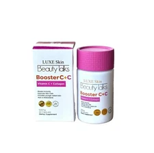 Luxe Skin Beauty Talks Booster C + C Vitamin C & Collagen, 60 Capsules