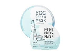 Egg cream mask pore tightening