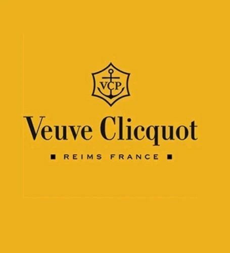 Copos de champanhe Veuve Clicquot rótulo amarelo acrílico laranja x 6 novos - Imagem 2 de 2