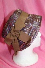 Vintage AMY New York Designed for STIX BAER & FULLER Bucket Sequin Hat Great CO