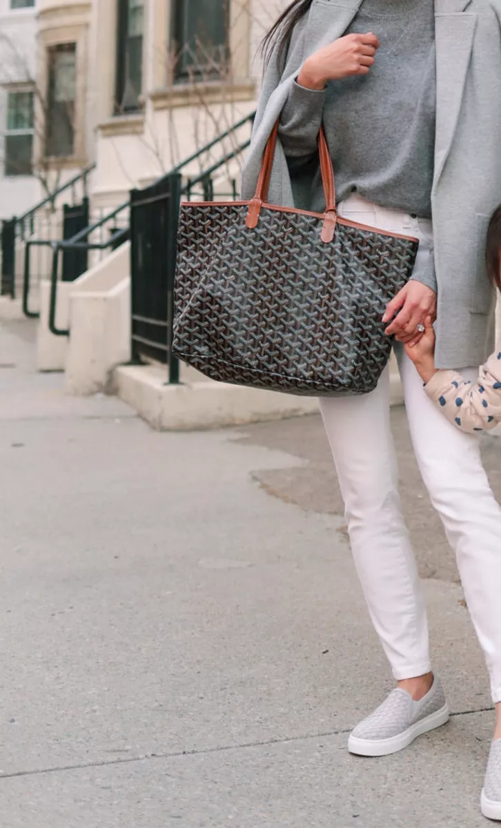 Goyard Yellow Goyardine Coated Canvas and Leather Saint Louis PM Tote