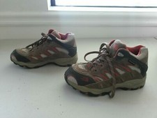 NORTH FACE HydroSeal leather/canvas hiking boots casual shoes waterproof boys 3