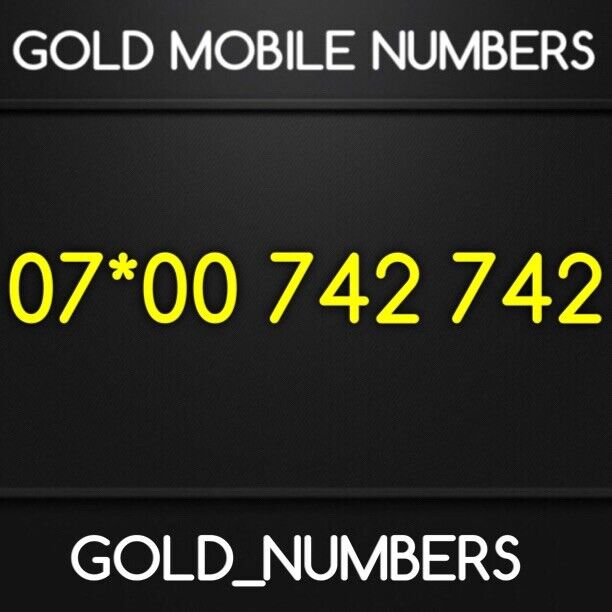 GOLD SPECIAL EASY VIP BUSINESS GOLDEN NUMBER SIM 07*00742742