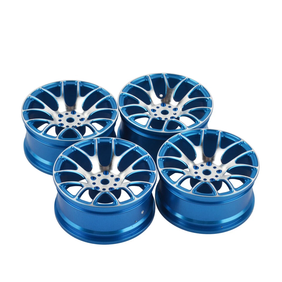 4x RC Alloy Wheels Rims Hex 12mm For 1/10 RC Crawler On-Road Drift Model Car - Image 2 of 4