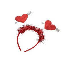 Love Heart Sequin HeadbandValentines Day Heart Head Boppers HeadbandsValentin...