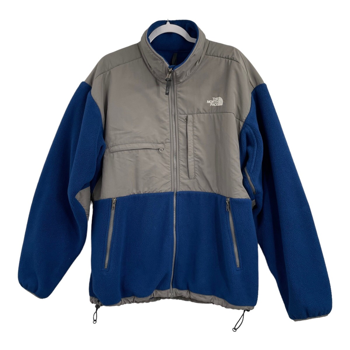 The North Face Denali Polartec Fleece Jacket Vented A193 Grey Blue