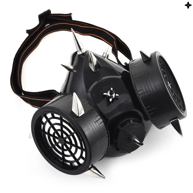 Steampunk Atemschutzmaske Gas Cyber Gothic Halloween Party Cosplay Masken Herren Damen - Bild 2 von 3