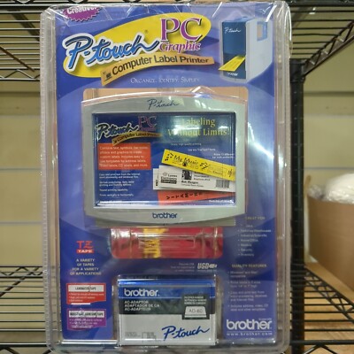 NEW Brother P Touch PC Graphic Computer Label Printer PT-1500PC Ez tape no power
