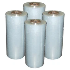 (4) Rolls Hand Stretch Wrap Film Banding 18" x 1500' 11.5 Micron USA MADE