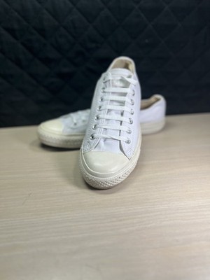 Converse Chuck Taylor Madison OX Low 1White Leather Shoes Men s 9 Womens Size 11