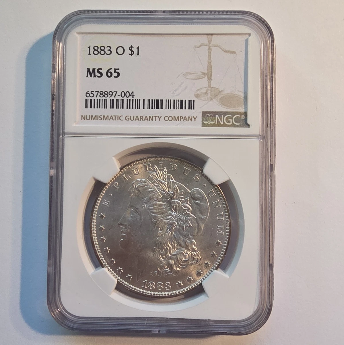 Uncirculated MS 65 Graded 1883 Year Morgan US Dollars (1878-1921