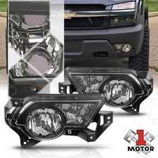 Clear Lens Fog Light Bumper Lamp for 02-06 Chevy Avalanche 1500/2500 w/Cladding