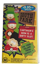 South Park Cartman's Mom Is A Dirty Slut VHS Video 1998 Final Volume Series 1