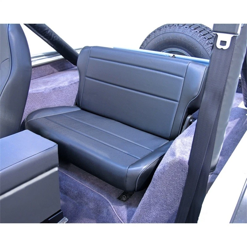 Rugged Ridge Fold & Tumble Rear Seat Black 76-86 Jeep CJ7/Laredo/Renegade Foto 2 de 2