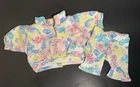 1989 Cabbage Patch Kids Designer Line Cornsilk Pink Teal Outfit Shirt Pants ONLY