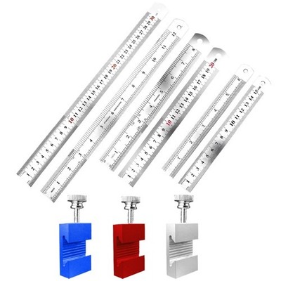 Stainless Steel Marking Tool For Woodworkers Multiple Scale And Hanging Hole