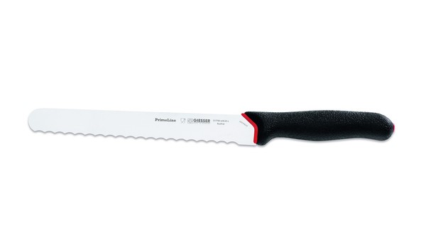 Giesser Messer Brotmesser Universalmesser Primeline Schwarz - 10 Mm Welle 22 Cm-image
