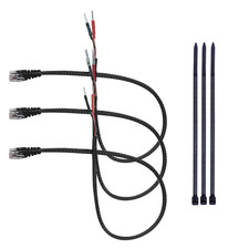 16.5" Radar Detector Hardwire Power Cord Mirror Wire Plug Tap Set 3-Piece Set