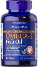 One Per Day Omega-3 Fish Oil 1360 mg 950 mg Active Omega-3 -90 Softgels