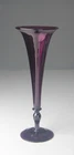 Vintage Amethyst Glass Trumpet Vase 12" H Possible by Steuben