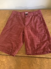 Old Navy Boys Shorts 10 Slim Burgundy Red