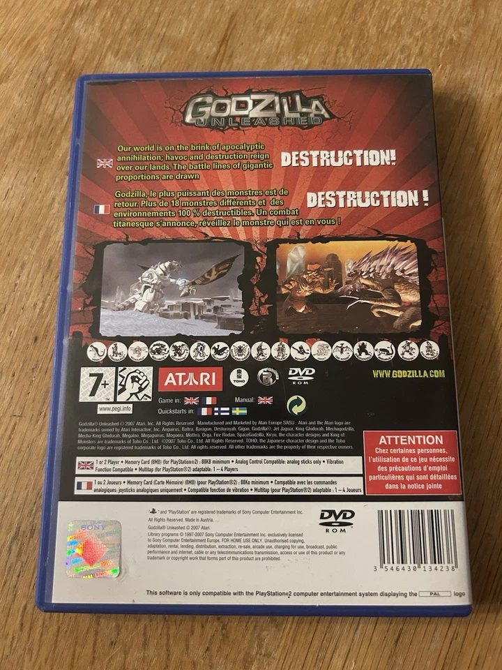 Godzilla: Unleashed (Sony PlayStation 2, 2007) - PAL - PS2 - Image 2 of 3
