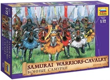 Zvezda 8025 - Samurai Warriors - Cavalry - Plastic Model Soldiers Kit Scale 1/72