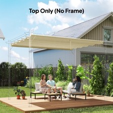 Produktbild - 3,5 x 2,6 m Pergola Abdeckung Ersatz für 4 x 3 m Rahmen, nur Oberteil, generalüberholt