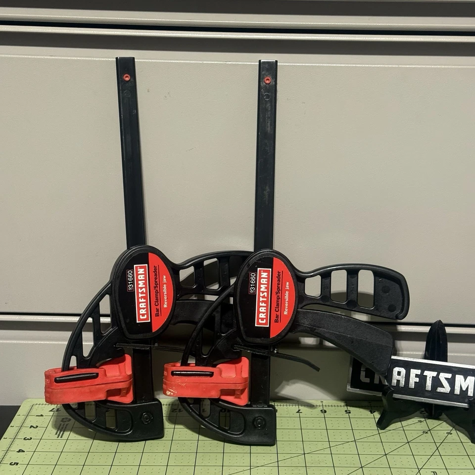 Abrazadera/esparcidor de barra Craftsman 6" #9-31660 mandíbula reversible abierta Foto 2 de 4