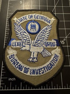 Historic GBI State Of Georgia Patch RARE
