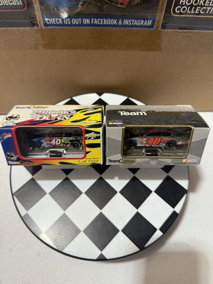 ¡PACK DE 2! STERLING MARLIN #40 COORS 1/64 Equipo Calibre Nascar Diecast ¡CON ESTUCHE! Foto 4 de 4