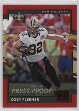 2017 Panini Donruss Press Proof Red Coby Fleener #131 0o2b