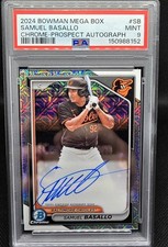 2024 Bowman Chrome Prospect Mega Box Auto Samuel Basallo #BMA-SB (AU, RC) PSA 9