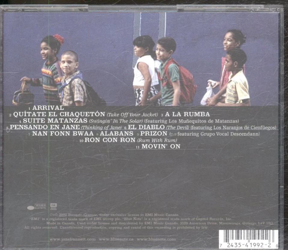 Jane Bunnett Cuban Odyssey CD Europe Blue Note 2002 724354199226 - Image 2 of 3