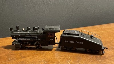 Mantua TYCO HO Scale 0-4-0 Steam Engine #99 Southern Pacific w/Tender Runs