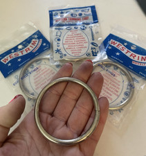 2.25 Inch Steel O Rings Heavy Duty NOS Made In USA Leather Craft Macramé
