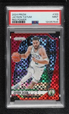 2024-25 Panini Prizm Red Power Prizm 2/75 Jayson Tatum #103 14t3