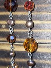 Vintage Necklace Made With Heavy Glass Beads Sterling Silver And Seed Beads... — photo 10