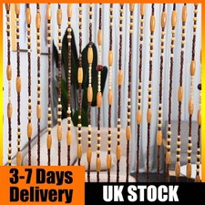 Wooden Bead Curtain Doorway 90X175cm (31 Strand) Solid Wood Hanging Screen Divid