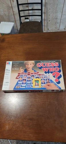 Guess Who The Mystery Face Game 1987  USA Milton Bradley Board Game VTG