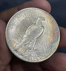 1934 Rainbow Toned 1934 Peace Silver Dollar Rare Eith Toning Better Date