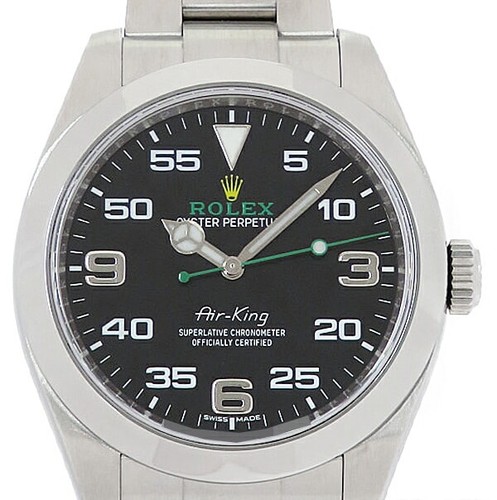 ROLEX Air-King 116900 Automatic 40mm Black Dial Men's Watch Box Papers