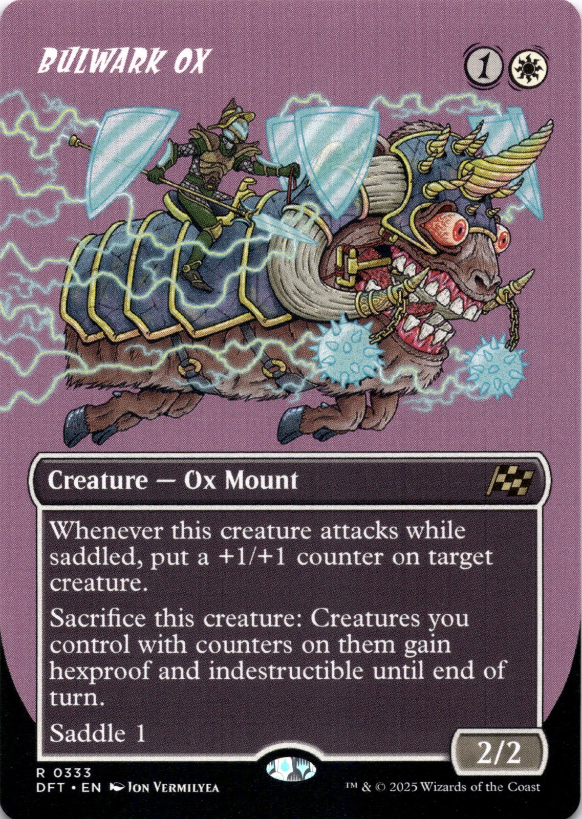 Bulwark Ox BORDERLESS Aetherdrift Magic MTG NM