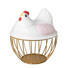 Chicken Egg Basket Cute Iron Wire Egg Holder Kitchen Fruit Food Storage Basket 12.19 per metre