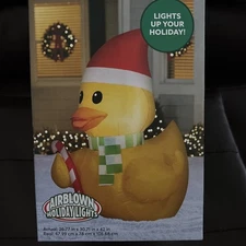 NEW Holiday Living Christmas Inflatable ~ Rubber Duck ~ Free Shipping