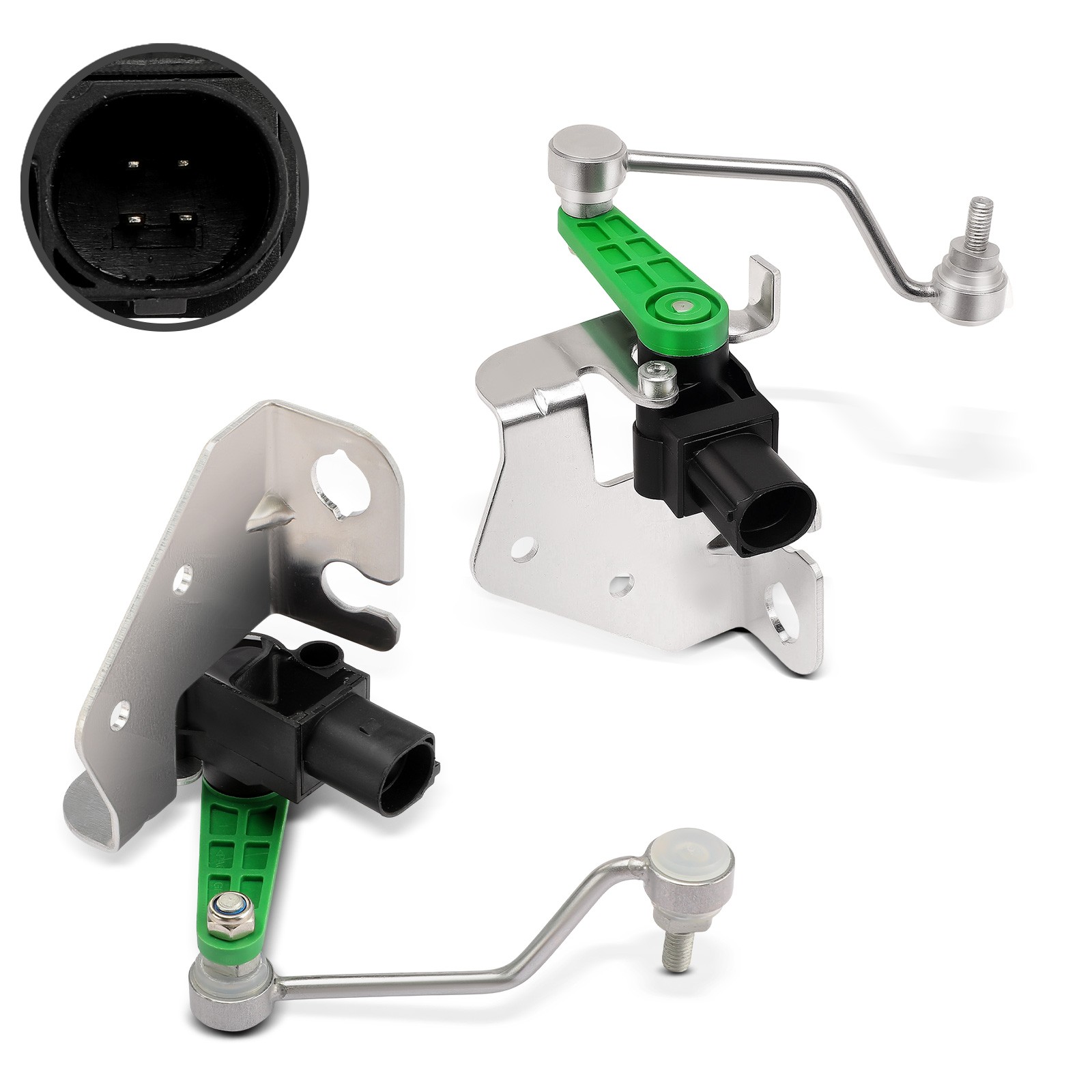 2x Front Ride Height Level Sensor Assy for Audi R8 2008 2009 2010-2012 2014 2015