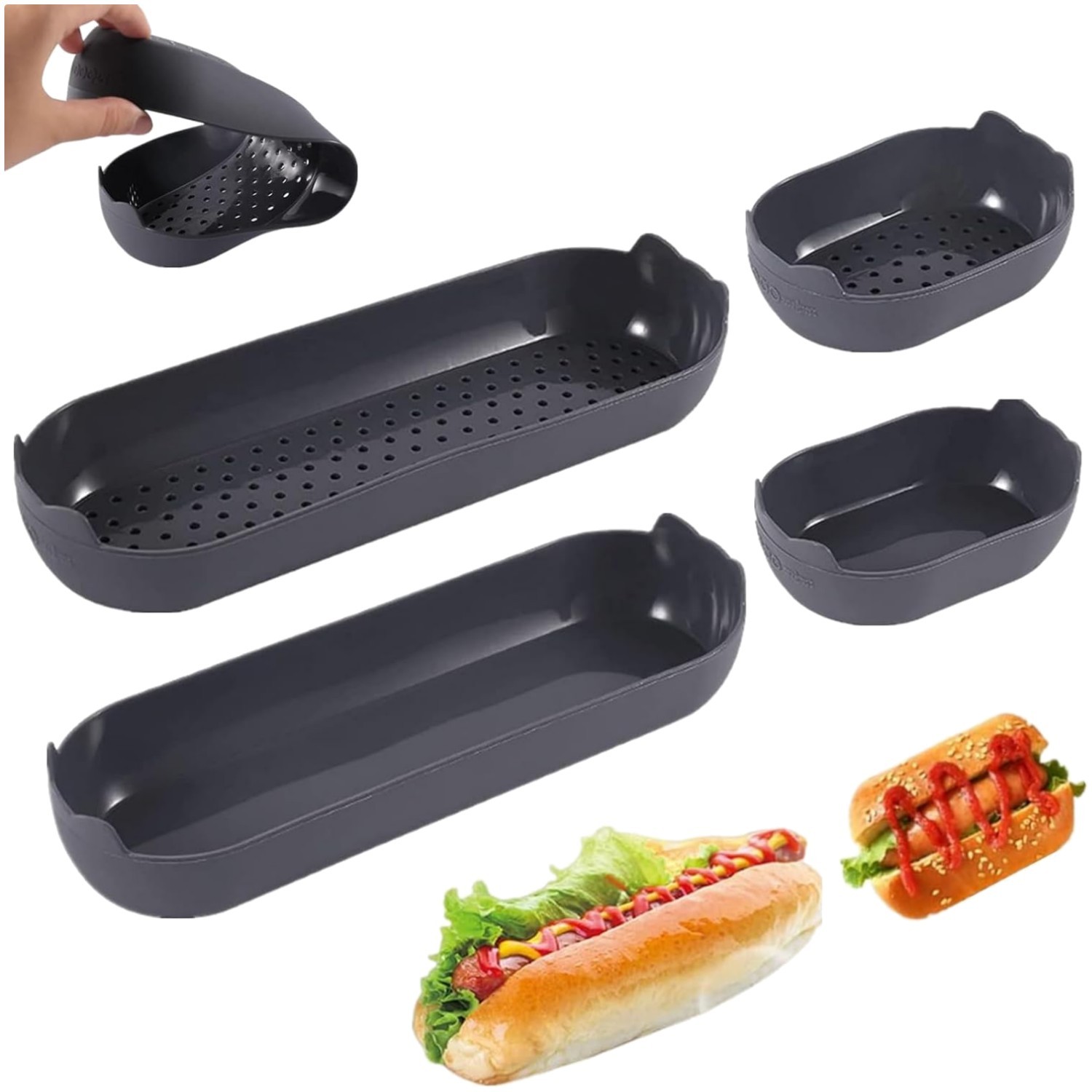 Backform, Baguetteblech, Brotbackform für das Bäckern von Baguettes - 4PCS