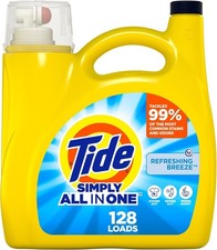 Simply Liquid Laundry Detergent, Refreshing Breeze, 168 oz, 128 Loads, ... 0.12 per gallon
