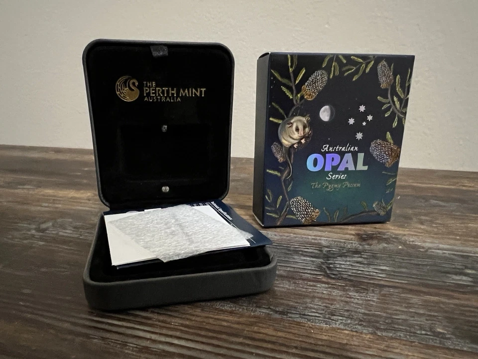 2013 Proof Opal Pygmy Possum 1 OZ Silver Australia Perth Mint Opal Series RARE - Image 3 of 4